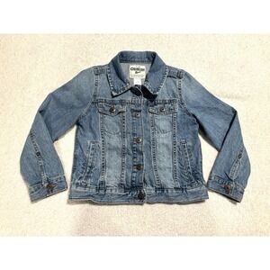 OshKosh B'Gosh Unisex Classic Denim Jean Jacket Size 7T